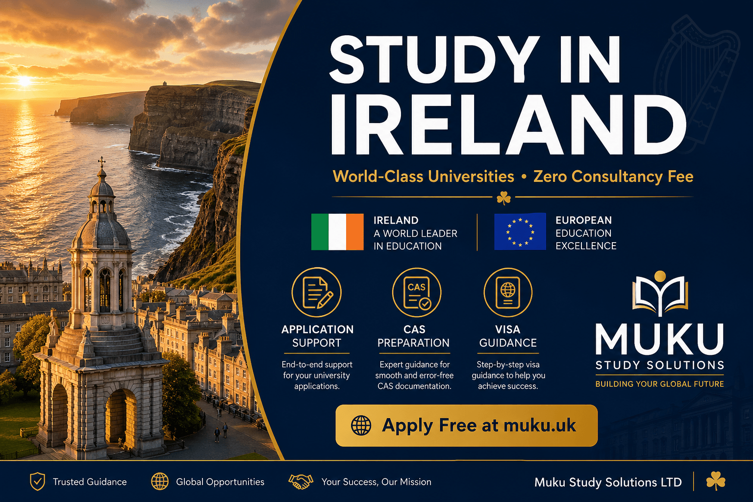 Study in Ireland from Bangladesh